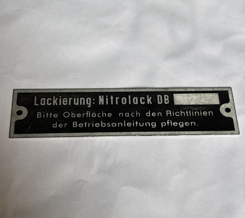 Schild typenschild benz - schild,